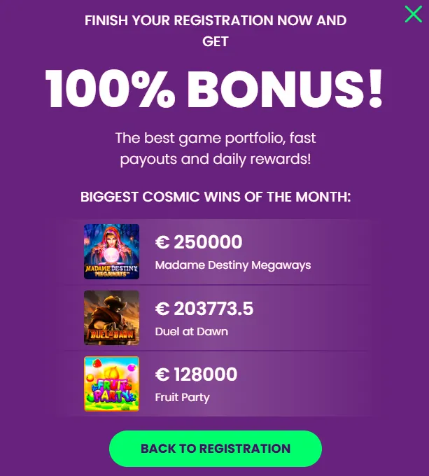 Bright and flashy bonuses offered at Casino Rocket
